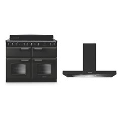 Rangemaster CLDLB110EIPSLT/CM1 110cm Induction Range Cooker Classic Deluxe Slate / Chrome, A Rated
