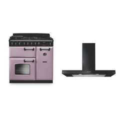 Rangemaster CLDL90DFPHTH/CM1 90cm Dual Fuel Range Cooker Classic Deluxe Heather / Chrome, A Rated