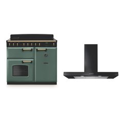 Rangemaster CLDL100EIPMGR/AB1 100cm Induction Range Cooker Classic Deluxe Minteral Green / Antique Brass, A Rated