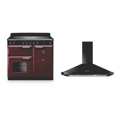 Rangemaster CL100EIPBOR/CM1 100cm Induction Range Cooker Classic Bordeaux /Chrome, A Rated