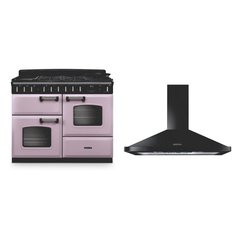 Rangemaster CLDLO110DFPHTH/CM1 110cm Dual Fuel Range Cooker Classic Deluxe Heather / Chrome, A Rated