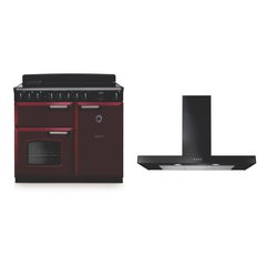 Rangemaster CLDL100EIPBOR/CM1 100cm Induction Range Cooker Classic Deluxe Bordeaux / Chrome, A Rated
