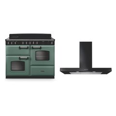 Rangemaster CLDLO110EIPMGR/CM1 110cm Induction Range Cooker Classic Deluxe Mineral Green / Chrome, A Rated
