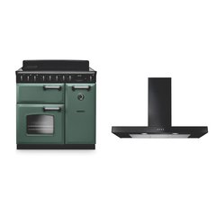 Rangemaster CLDL90EIPMGR/CM1 90cm Induction Range Cooker Classic Deluxe Mineral Green / Chrome, A Rated