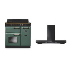 Rangemaster CLDL90EIPMGR/AB1 90cm Induction Range Cooker Classic Deluxe Mineral Green / Antique Brass, A Rated