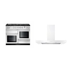 Rangemaster NEX110DFFWH/C 110cm Dual Fuel Range Cooker Nexus White / Chrome, A Rated