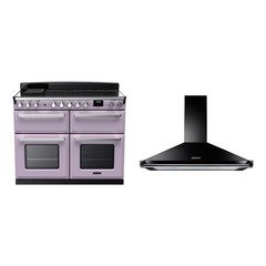 Rangemaster ESDLB110EIPHTH/CM1 110cm Induction Range Cooker Estel Deluxe Heather / Chrome, A Rated