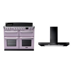 Rangemaster ESDLB110EIPHTH/CM1 110cm Induction Range Cooker Estel Deluxe Heather / Chrome, A Rated