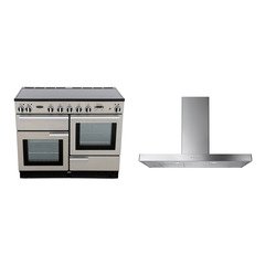 Rangemaster PROP110EISS/C 110cm Induction Range Cooker Professional Plus Stainless Steel / Chrome, A Rated