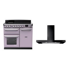 Rangemaster ESDL100EIPHTH/CM1 100cm Induction Range Cooker Estel Deluxe Heather / Chrome, A Rated