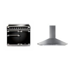 Rangemaster ELS100EIGB 100cm Induction Range Cooker Elise Gloss Black / Brushed Nickel, A Rated