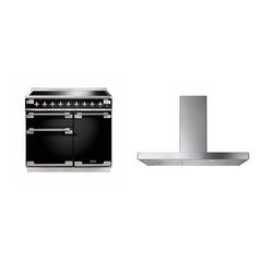 Rangemaster ELS100EIGB 100cm Induction Range Cooker Elise Gloss Black / Brushed Nickel, A Rated