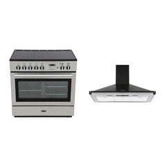 Rangemaster PROP90FXEISS/C 90cm Induction Range Cooker Professional Plus FX Stainless Steel / Chrome, A Rated