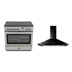 Rangemaster PROP90FXEISS/C 90cm Induction Range Cooker Professional Plus FX Stainless Steel / Chrome, A Rated