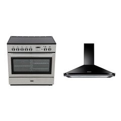 Rangemaster PROP90FXEISS/C 90cm Induction Range Cooker Professional Plus FX Stainless Steel / Chrome, A Rated