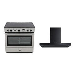 Rangemaster PROP90FXEISS/C 90cm Induction Range Cooker Professional Plus FX Stainless Steel / Chrome, A Rated
