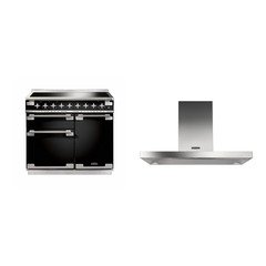 Rangemaster ELS100EIGB 100cm Induction Range Cooker Elise Gloss Black / Brushed Nickel, A Rated