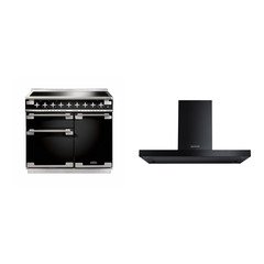 Rangemaster ELS100EIGB 100cm Induction Range Cooker Elise Gloss Black / Brushed Nickel, A Rated