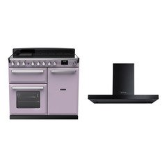 Rangemaster ESDL100EIPHTH/CM1 100cm Induction Range Cooker Estel Deluxe Heather / Chrome, A Rated