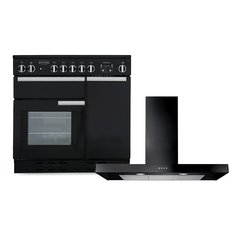 Rangemaster PROP90EIGB/C 90cm Induction Range Cooker Professional Plus Black / Chrome, A Rated