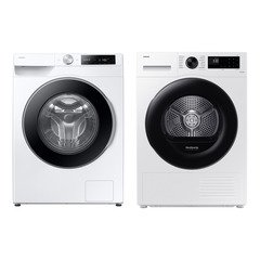 Samsung WW90DG6U85LEU1 Washing Machine, 9kg, 1400 Spin, White, A Rated