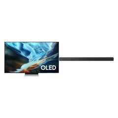 Samsung QE77S90HATXXU 77" OLED Smart Television, 4K Ultra HD, Grey, E Rated