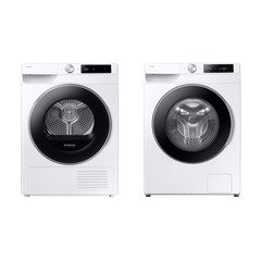 Samsung DV90T6240LE/S1 Series 6 AI Energy Heat Pump Tumble Dryer, 9kg, White, A+++ Rated