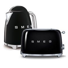 Smeg KLF03BLUK Retro 1.7 Litre Jug Kettle, Black