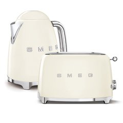 Smeg KLF03CRUK Retro 1.7 Litre Jug Kettle, Cream