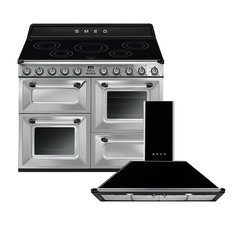 Smeg TR4110IX2 Victoria Stainless Steel 110cm Induction Range Cooker, A Rated