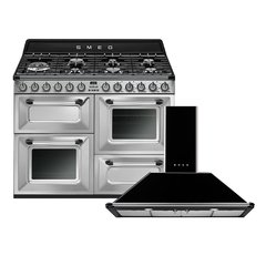 Smeg TR4110X-1 Victoria Stainless Steel 110cm Dual Fuel Range Cooker, A Rated