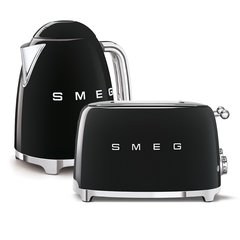 Smeg TSF03BLUK Retro Toaster, 4 Slice, Black