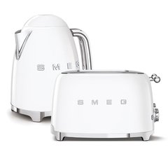 Smeg TSF03WHUK Retro Toaster, 4 Slice, White
