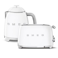 Smeg TSF03WHUK Retro Toaster, 4 Slice, White