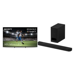 Sony K55XR55BP.UKA BRAVIA 5 55" Mini LED Smart Television, 4K Ultra HD, Black, E Rated