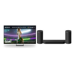 Sony K50XR75M2PB BRAVIA 7 II 50" Mini RGB Smart Television, 4K Ultra HD, Black, F Rated