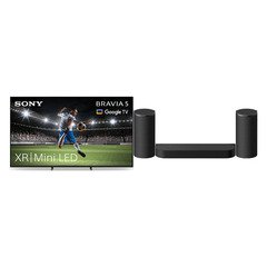 Sony K75XR55BP.UKA BRAVIA 5 75" Mini LED Smart Television, 4K Ultra HD, Black, D Rated