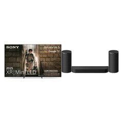 Sony K85XR55BP.UKA BRAVIA 5 85" Mini LED Smart Television, 4K Ultra HD, Black, C Rated
