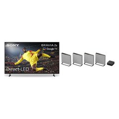 Sony K43S25M2PB.UKA BRAVIA 2 II 43" LCD Smart Television, 4K Ultra HD, Black, E Rated