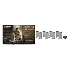Sony K85XR55BP.UKA BRAVIA 5 85" Mini LED Smart Television, 4K Ultra HD, Black, C Rated
