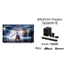 Sony K65XR80U BRAVIA 8 65" 4K OLED Smart TV, 4K Ultra HD, Black, G Rated