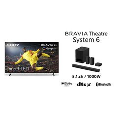 Sony K75S25M2PB.UKA BRAVIA 2 II 75" LCD Smart Television, 4K Ultra HD, Black, E Rated