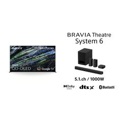 Sony XR77A95LPU A95L BRAVIA XR 77" QD-OLED 4K Ultra HD Smart TV, Black, F Rated