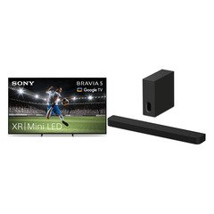 Sony K55XR55BP.UKA BRAVIA 5 55" Mini LED Smart Television, 4K Ultra HD, Black, E Rated
