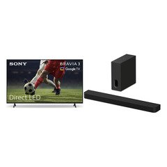 Sony K85S38BP.UKA BRAVIA 3 85" LED Smart Television, 4K Ultra HD, Black, E Rated