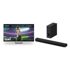 Sony K85XR75M2PB BRAVIA 7 II 85" Mini RGB Smart Television, 4K Ultra HD, Black, C Rated