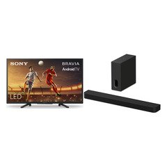 Sony KD32W800P1U W800 BRAVIA 32" LED HD Ready HDR Smart Android TV, Black, F Rated