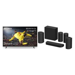 Sony K55S25M2PB.UKA BRAVIA 2 II 55" LCD Smart Television, 4K Ultra HD, Black, E Rated