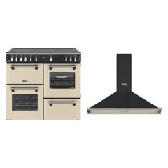 Stoves DX RCA RICH 100Ei RTY 100cm Induction Range Cooker, Cream, A Rated