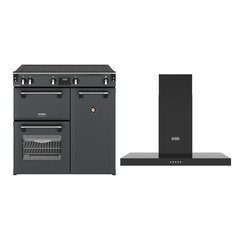 Stoves RCA RICH 90Ei TCH ANT 90cm Induction Range Cooker, Grey, A Rated